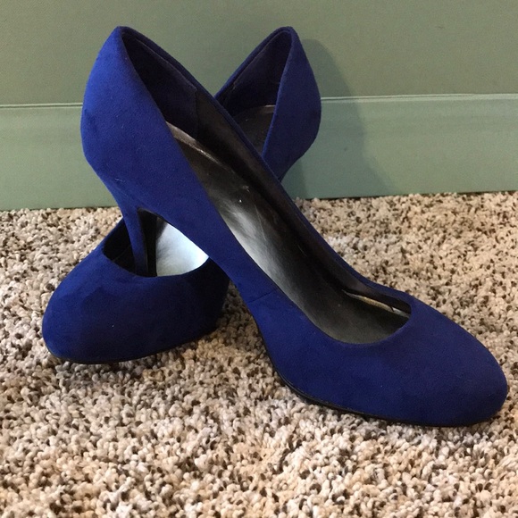 3 inch blue heels